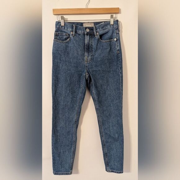 Everlane The High Rose Skinny Jean Medium Wash Size 26 Ankle - Picture 2 of 9
